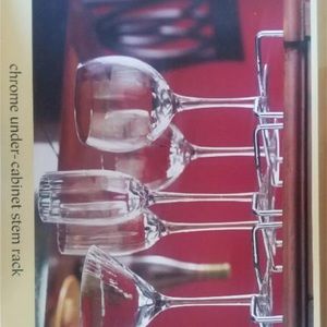 Under cabinet stem rack